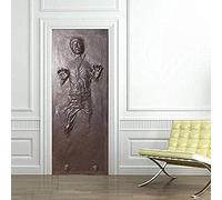 MSSDEBZ Adesivo Porta 3D Wall Sticker Murale Autoadesivo Han Solo Carbonite Decal Home Design Ordine Personalizzato-77x200cm