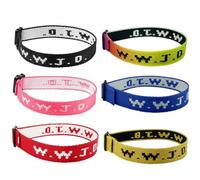 MSSIEJEW 6 braccialetti WWJD per donne e uomini braccialetti con Gesù braccialetti ispiratori cristiani braccialetti fatti a mano regali cristiani, Large, Nessuna pietra preziosa