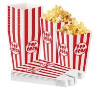 Mssushi 46 Pezzi Scatole di Popcorn，Mini Striscia Sacchetti Per Pop corn,Retrò Piccoli Contenitori di Pop corn，Catole di Popcorn per Feste, Compleanno, Carnevale, Cinema