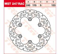 MST247RAC BRAKE ROTOR FIXED 245 RAC-DESIGN DUCATI 851 SP3 PRODUCTION RACER 1991