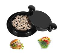 MsTeco Trituratore per Pollo 18x14x8.5 cm Tritacarne Manuale Macchina Tritacarne Manico Ergonomico Resistente al Calore Senza Adatto per Pollo di Maiale Manzo Insalata(Nero)