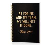 Msticey As For Me And My Team We Will Get It Done 160 pagine bianche con copertina rigida in lamina d'oro, regalo di apprezzamento per donne, manager, supervisore, leader, collega, collega, regalo