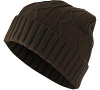 MSTRDS Beanie Beanie Cable Flap Cioccolato Einheitsgröße Marrone