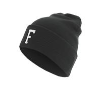 MSTRDS Lettera Bracciale Knit Beanie Alphabet Berretto a-Z Turnup 3D Stick Uni