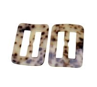 MSTZA Interno 60MM 2PCS Modello Leopardo Curva Curva Resina Fibbia per Cintura Sciarpa di Seta Anello Clip Fibbia in Vita T Shirt Fermacravatta per Cappotto Frangivento Fai da Te