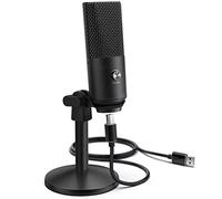 MSUDGH Microfoni USB per Laptop e Computer, Podcast di duplicazione multimediale in Streaming per microfoni di Registrazione (Color : Black, Size