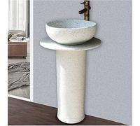 Msuiiixcccc Bathroom Sink Floor-Mounted Pedestal Basin - Pedestal Bathroom Sink Ceramic Retro Industrial Style Easy to Clean Floor-Mounted Basin Unit (Color : F) (F) (E)