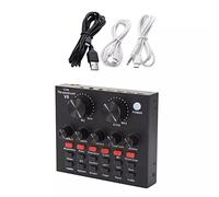 Msuiiixcccc BM 800 Professional Audio V8 Sound Card Set Condenser Microphone for Podcast Recording Live Broadcast (Color : B, Size (B As The Picture Shows)