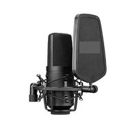 Msuiiixcccc BY-M800 Large Diaphragm Microphone Low-Cut Filter Cardioid Condenser Mic for Studio Broadcast Live Vlog Video Record