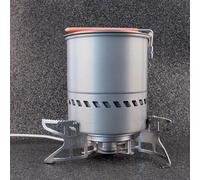 Msuiiixcccc Camping B15+S2400 Stove Set Folding Cooking Gas Stove Camping Cookware Split Gas Furnace with Picnic Pot (Color : A, Size : 2 Sets)