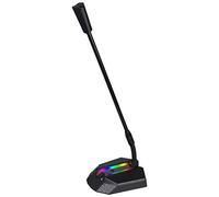 Msuiiixcccc Light Desktop Capacitive Microphone USB Noise Reduction Computer Microphone for Gaming Live Streaming??