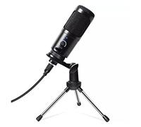 Msuiiixcccc Microphone USB Microphone Blue Metal Streaming Cardioid Mic Condenser Microphones for Laptop Pc Vocal Recording Suitable for Anchor, Dubbing Studio, Recording, st (Color : B)