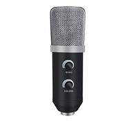 Msuiiixcccc USB Condenser Microphone Kit Recording Microphone with Stand PC Microphone for Podcast Laptop (Color : Black) (Gray)
