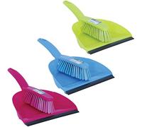 MSV 100083 Paletta e Spazzola, Polipropilene/Gomma, Blu/Fucsia/Verde, 30 x 25 x 7 cm