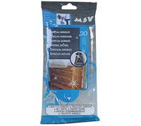 MSV 100182 Set di 20 Panni per mobili Viscosa/Poliestere Bianco 18 x 20 x 0,1 cm