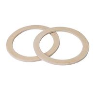 MSV 110191 Set di 2 guarnizioni per Macchina da caffè con 3 Tazze, Alluminio/Silicone, Bianco 452/110191