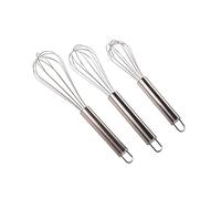 MSV 110329 Set di 3 fruste in Acciaio Inox 20 x 0,1 x 0,1 cm