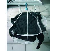 MSV 130.042 Pullover Rack con 2 Livelli - Terylene - Bianco/Blu
