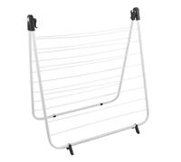 MSV 130038 Stendibiancheria Vasca da Bagno, Polipropilene/Polistirolo, Bianco, Polistirene, Unica