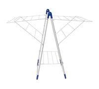 MSV 130051 Stendibiancheria in Acciaio/Polipropilene, 94 x 78 x 61 cm, 13 m, Bianco/Blu, acciaio;pp