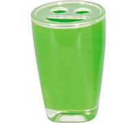 MSV 140.677 Zahnputzbecher Porta spazzolino, Combinazione di Colori PS Due Verde x 0,1 x 11,5 Centimetri 0,1