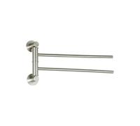 MSV 140 Rail 209 Asciugamani, con 2 Bar, in Acciaio Inox, 42 x 5 x 0,1 cm