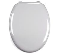 MSV 140016 Sedile WC MDF Argento-Grigio 30 x 20 x 15 cm