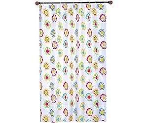 MSV 140123 doccia colorato di plastica tenda poliestere, 180 x 200 x 0,1 cm - include 12 anelli per asta