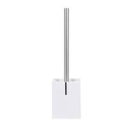 MSV 140363 Scopino con MDF Stand/Acciaio Inossidabile-White - 9,69 x 9,69 x 36,5 cm