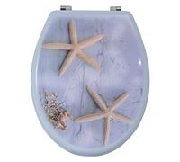 MSV 140546 Sedile WC Stella Marina MDF/Acciaio Inossidabile 42,5 x 36,5 x 1,6 cm