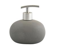 MSV 140751 Bali Dispenser Sapone Ceramica ABS/Gres Grigio Scuro 12,5 x 8,5 x 13 cm