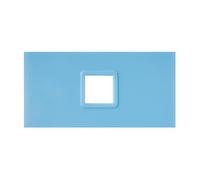 MSV 141475 Alba Set di 4 Copri-lozione in ABS/Acrilico Azzurro Cielo