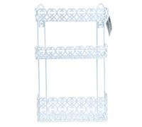 MSV 2108561 Agadir-Mensola per Doccia con 3 Ripiani, Colore: Bianco