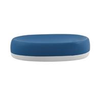 MSV 2454140031 Portasapone da Bagno a Forma di Cagliari, Blu, 8 cm