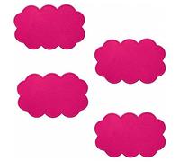 MSV Adesivi Antiscivolo NUAGES Fucsia 4 Pezzi, 100% PVC