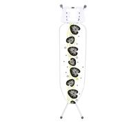 MSV - Asse da stiro modello Eco - 10 posizioni - Altezza regolabile fino a 90 cm - 130x33x90 cm - Pieghevole - Poggiaferro a forma di H - Motivi casuali