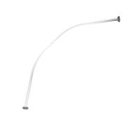 MSV Bastone per Tenda Doccia Curvo da Fissare in Alluminio 80x80cm Cromato