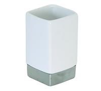 MSV BEAKER Ceramica Bianca E S/S MAHE, Acciaio Inossidabile