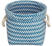 MSV CESTA 29 x 29 x 23 cm Blu e Bianco, 29 x 29 x 23 cm