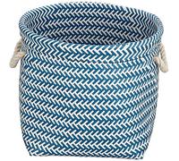 MSV CESTA 35 x 35 x 30 cm Blu e Bianco, 35 x 35 x 30 cm