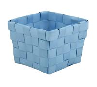 MSV Cestino portaoggetti 10x10x7,5 cm Blu Pastello