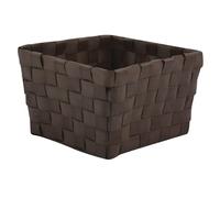 MSV Cestino portaoggetti 14x14x9 cm Cioccolato