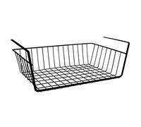 MSV Cestino portaoggetti 37 x 25,5 x 10 cm, Nero, Metallo, 37x25,5x10 cm