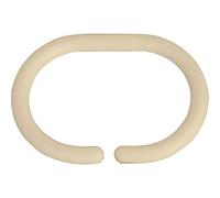MSV Confezione da 12 Anelli per Tenda da Doccia Beige