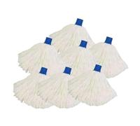 MSV Confezione da 24 Panni di Ricambio Mop in Microfibra Altamente Assorbente - Punta Esagonale