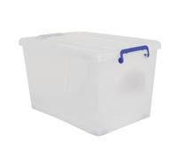 MSV Contenitore con Ruote PP Bianco Trasparente 50L