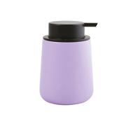 MSV - Dispenser di Sapone in Ceramica - MAONIE Lavanda Opaca - 300 ML - Elegante e Pratico per Il Bagno - Ideale per Lo Stile Contemporaneo - Ø 75 x 175 mm - Uso Quotidiano