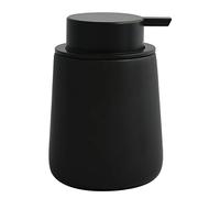 MSV Dispenser di sapone liquido Maonie in ceramica, 300 ml, nero opaco