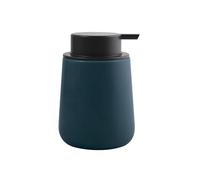 MSV - Dispenser di Sapone in Ceramica - MAONIE Petrolio Opaco - 300 ML - Elegante e Pratico per Il Bagno - Ideale per Lo Stile Contemporaneo - Ø 75 x 175 mm - Uso Quotidiano