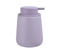 MSV - Dispenser di Sapone in Ceramica Maonie - Pompa Pratica - 8,5x8,5x12,6 cm - 0,3L - Lavanda - Ideale per Cucina e Bagno - Design Elegante e Funzionale